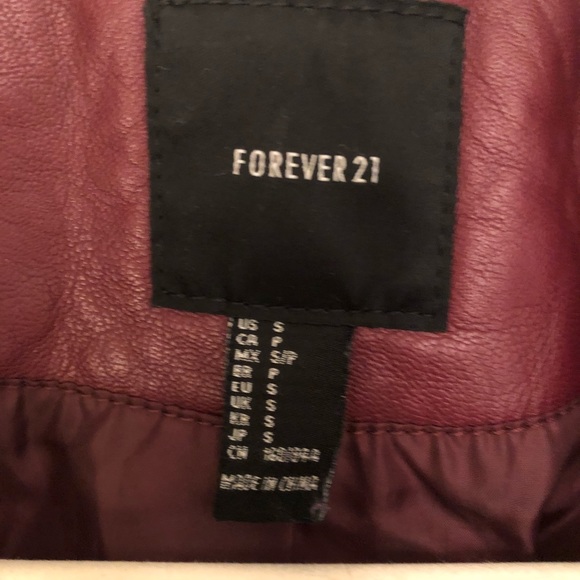 Thick faux leather jacket - Picture 4 of 4